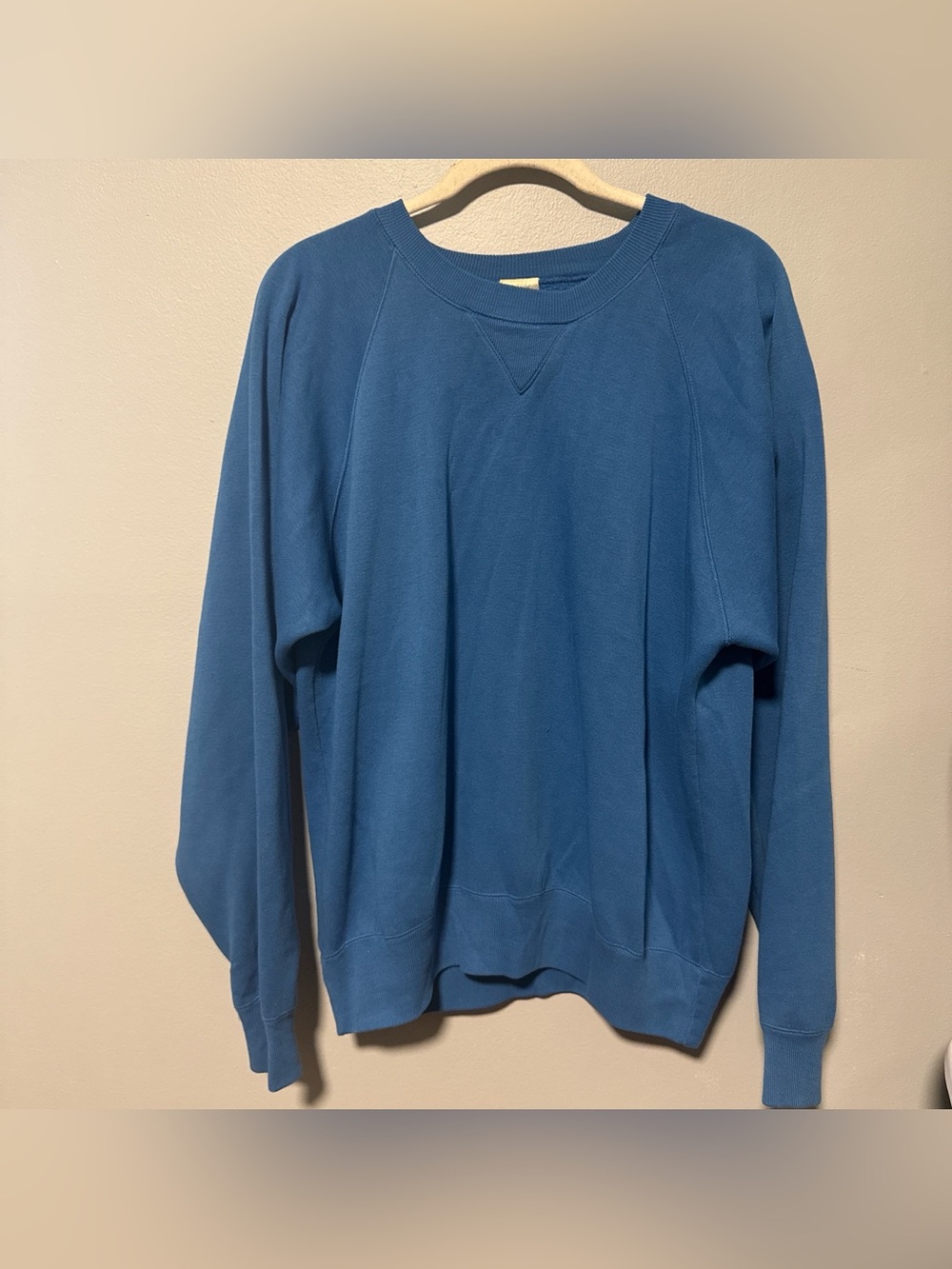 Classic Men's Blue Crewneck Sweatshirt